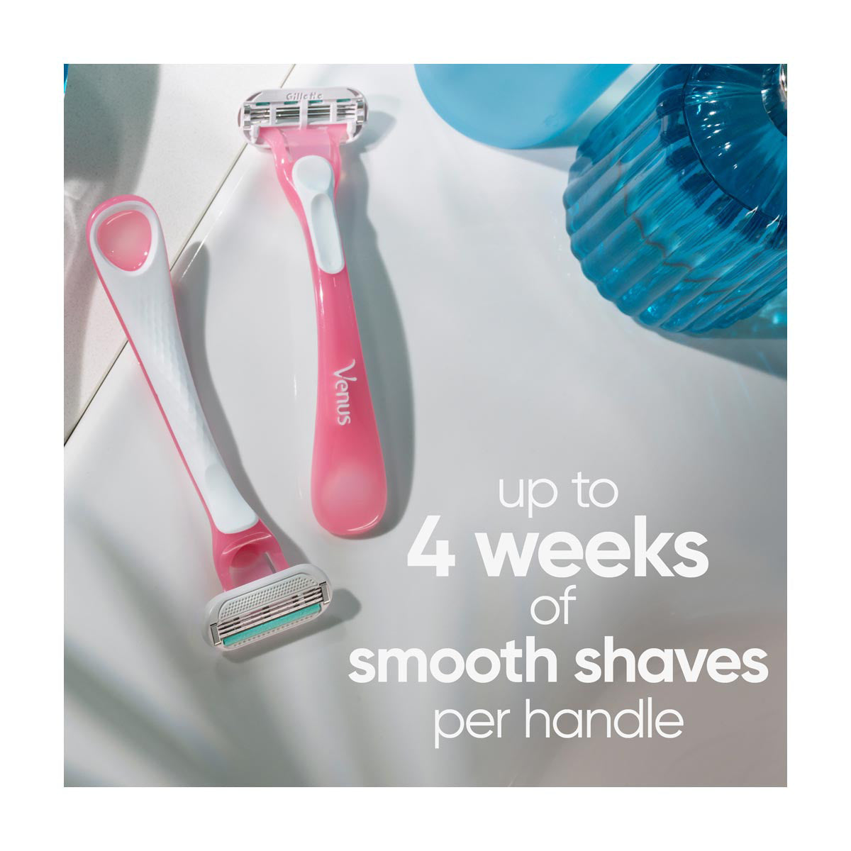 Venus Sensitive Women's Disposable Razor, 3 Count