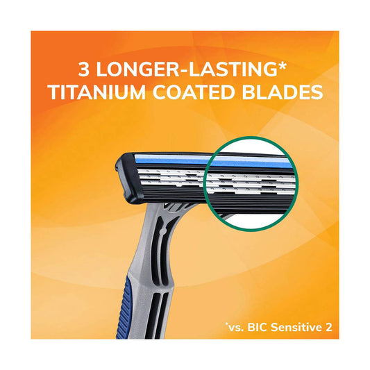 BIC Sensitive 3 Disposable Razors for Men, 5 ct