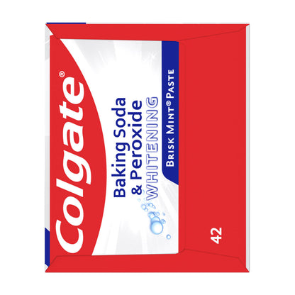 Colgate Baking Soda and Peroxide Whitening Toothpaste, Brisk Mint, 6 oz