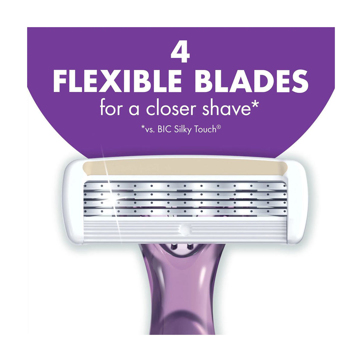 BIC Soleil Escape Women's Disposable Razors With 4 Blades - Lavender & Eucalyptus, 4 ct