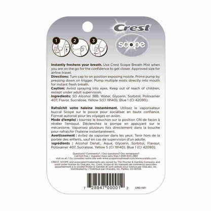 Crest Scope Breath Mist, 0.24 fl oz