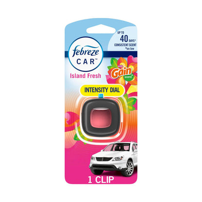 Febreze Car Vent Clip, Gain Island Fresh Scent, 1 ct