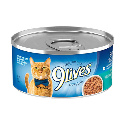 9Lives Meaty Paté With Real Chicken & Tuna Wet Cat Food, 5.5 oz