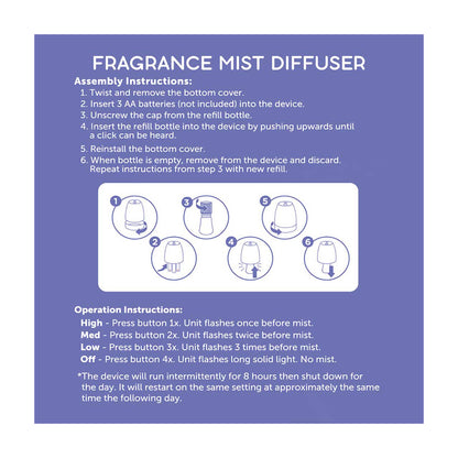 True Living Cordless Fragrance Mist Diffuser, 1 ct
