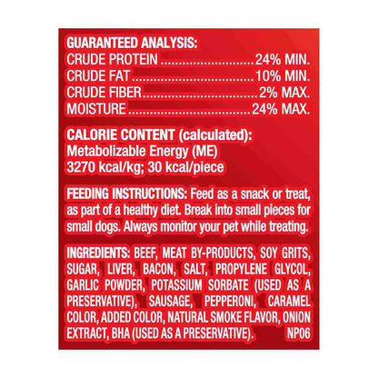 Pup-Peroni Triple Meat Lovers Bacon, Sausage & Pepperoni Flavor Dog Treats, 2.5 oz