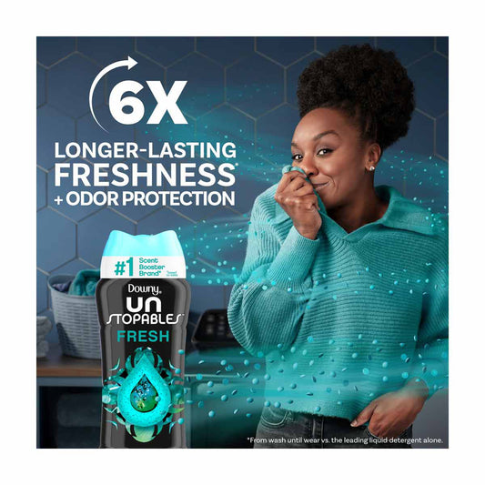 Downy Unstopables In-Wash Laundry Scent Booster Beads, Fresh, 13.4 oz