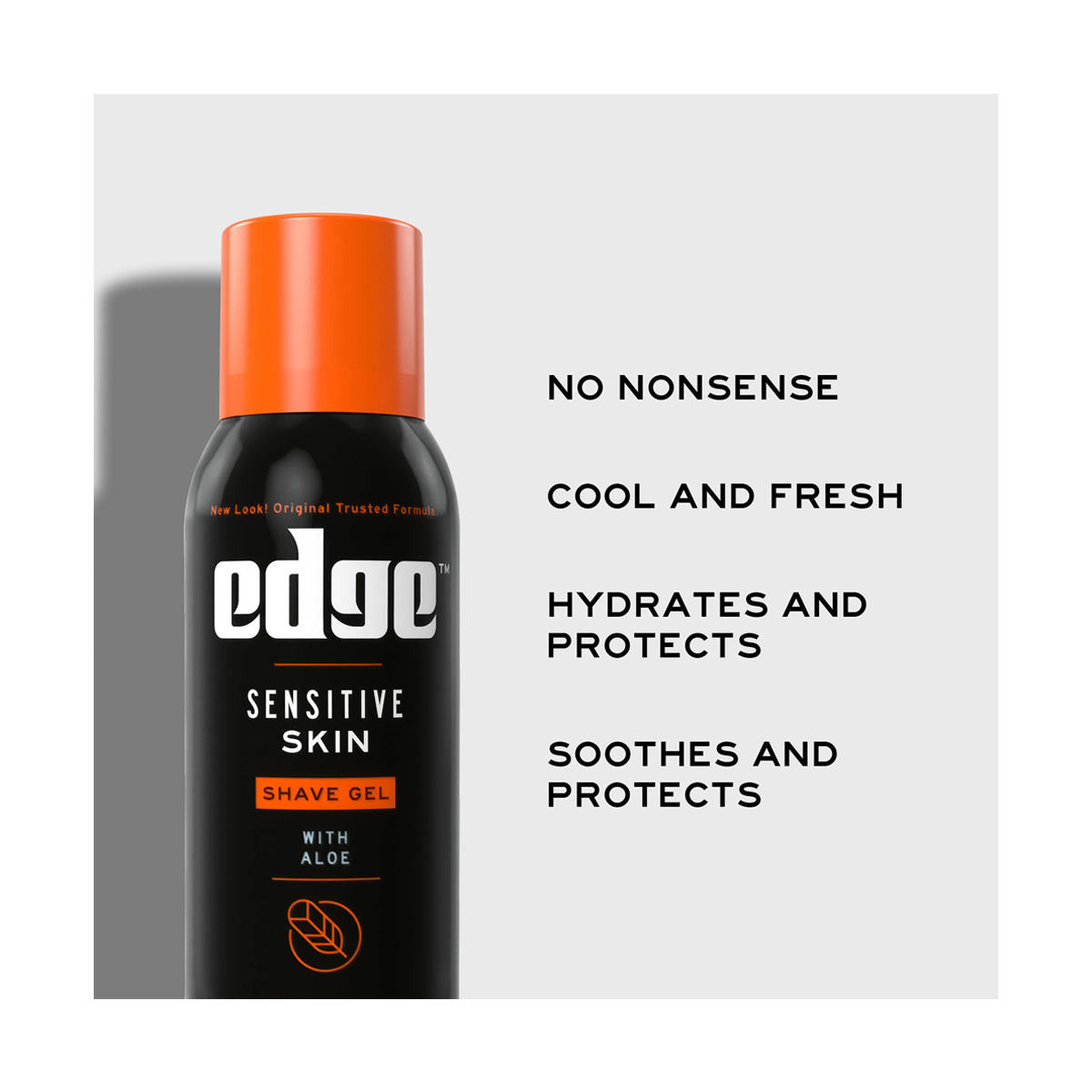 Edge Sensitive Skin Shave Gel with Aloe, 2.75 oz