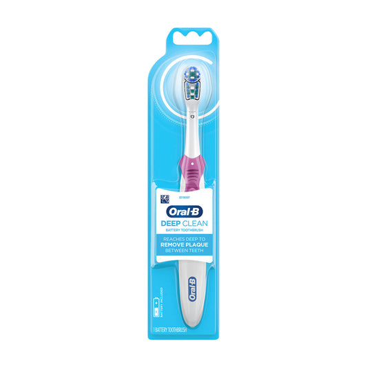 Oral-B Complete Deep Clean Battery Powered Electric Toothbrush, 1 Count, Colors May Vary