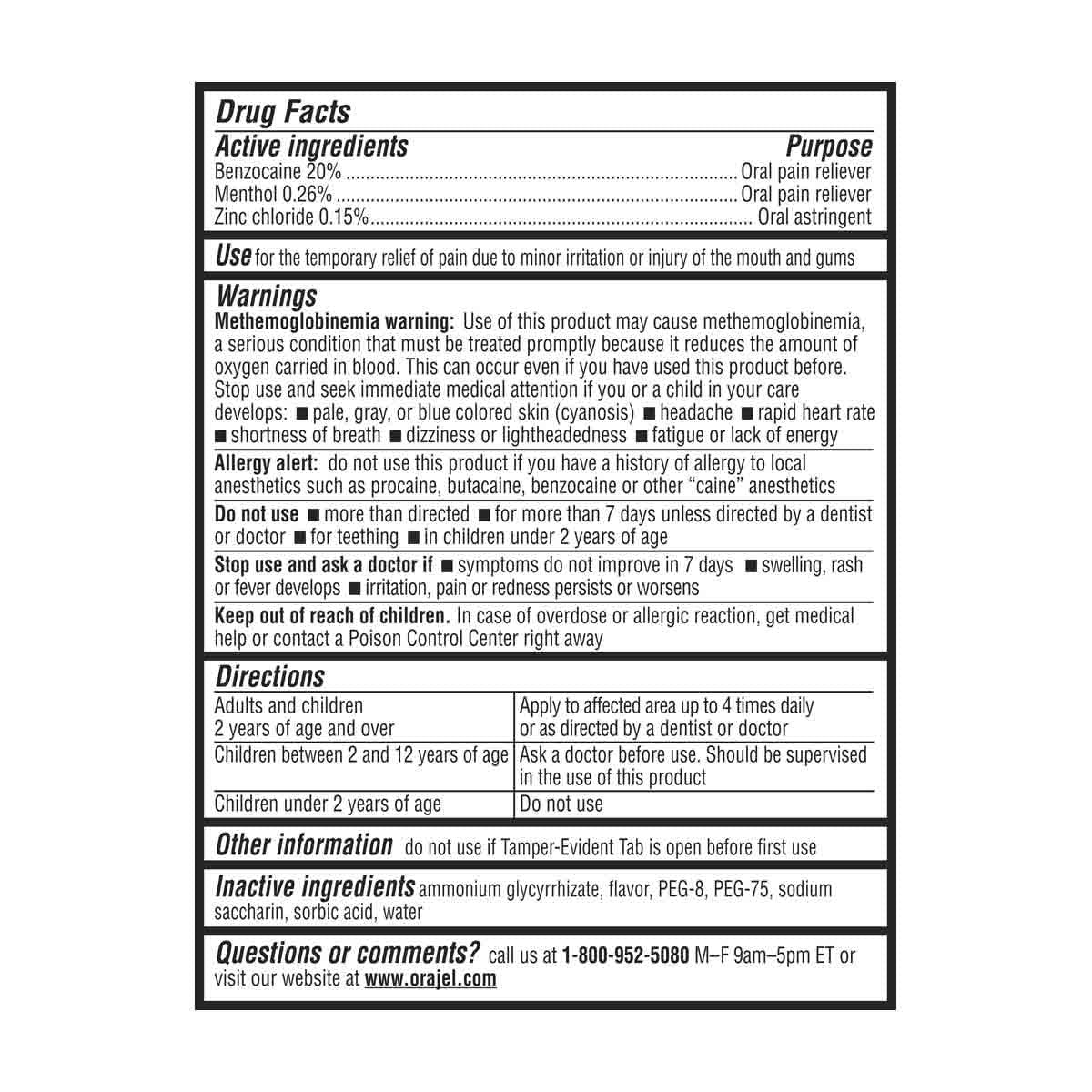 Orajel 3X Medicated Toothache & Gum Gel, Extra Strength, 0.125 oz