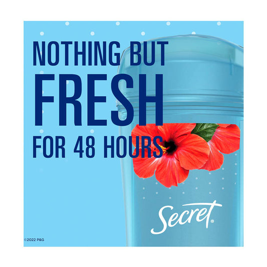 Secret Clear Gel Tropical Hibiscus, Antiperspirant and Deodorant for Women, 2.6oz