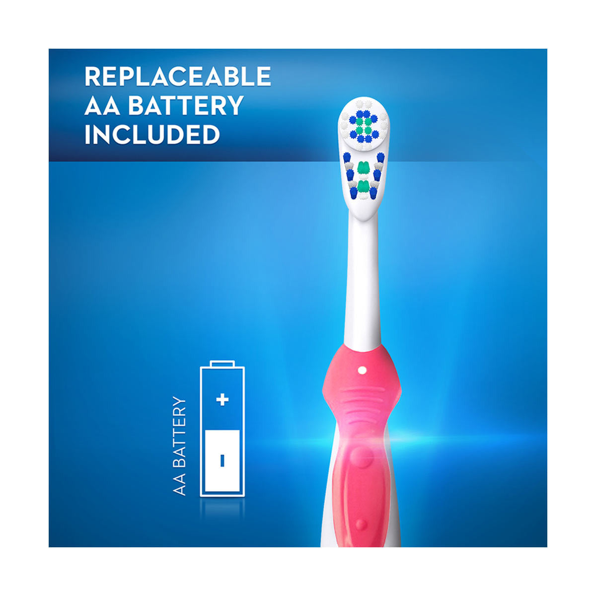 Oral-B Complete Deep Clean Battery Powered Electric Toothbrush, 1 Count, Colors May Vary