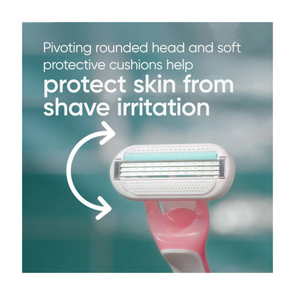 Venus Sensitive Women's Disposable Razor, 3 Count