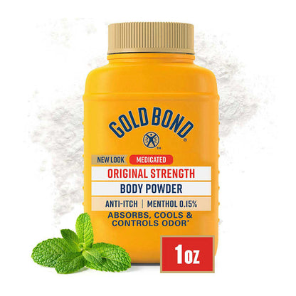 Gold Bond Medicated Original Strength Body Powder, 1 oz., Talc-Free