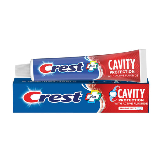 Crest Plus Cavity Protection Toothpaste, Regular Paste, 2.4 oz