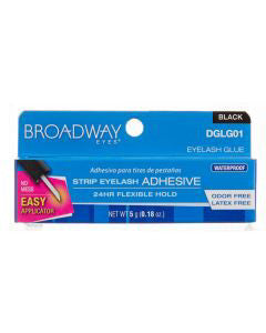 Broadway Eyes Strip Eyelash Glue, Black, 0.18 oz