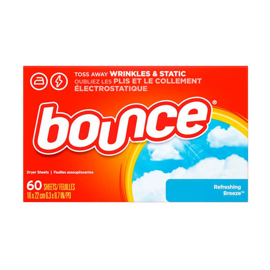 Bounce Refreshing Breeze Fabric Softener Dryer Sheets, 60 ct