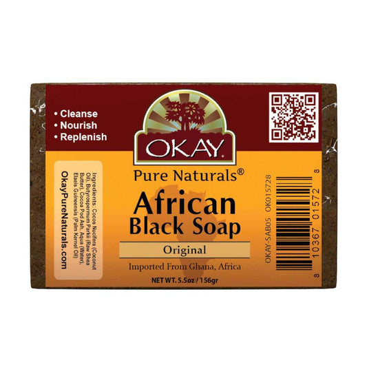 OKAY African Black Original Soap, 5.5 oz